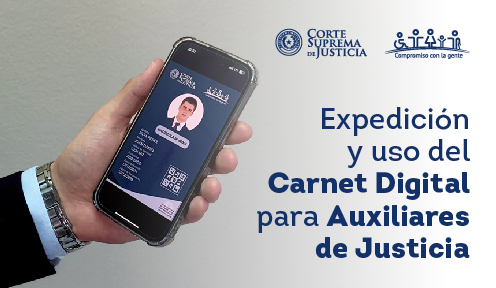 Expedición y uso de carnet digital para auxiliares de justicia