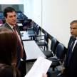 Los doctores Ramírez Candia y Santander Dans, recorrieron las Salas de Juicios Orales del sexto y segundo piso del Palacio de Justicia de Asunción.