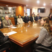 El presidente de la Corte Suprema de Justicia, Dr. Luis María Benítez Riera, y el ministro Dr. César Diesel recibieron la donación en nombre del Poder Judicial.