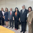 La vicepresidenta primera de la Corte Suprema de Justicia y ministra superintendente de la Circunscripción Judicial de Itapúa, doctora Carolina Llanes, durante sus actividades de día de gobierno.