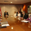 Aspecto de la reunión realizada en la sala del pleno de la Corte Suprema de Justicia.