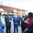 El presidente de la Corte Suprema de Justicia, doctor César Diesel, el vicepresidente segundo, doctor Luis María Benítez Riera y la ministra María Carolina Llanes visitaron la construcción.