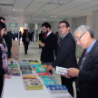 En la feria se exponen libros relacionados a los Derechos Humanos, fuero de la niñez y adolescencia, entre otros.