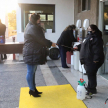 Desinfección de calzados antes de ingresar al edificio