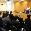 El conversatorio se llevó a cabo en el Auditorio Nº 01 del Palacio de Justicia de Encarnación.