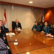 La reunión tuvo lugar en la Sala Plenaria de la Corte Suprema de Justicia.