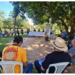 Durante la campaña de difusión, los pobladores conocieron los servicios que pueden realizar los facilitadores judiciales.