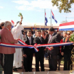 Ramón Benítez, presbítero de Paso Barreto, bendijo el nuevo edificio judicial.