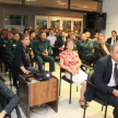 La licenciada Rosa Palau y la historiadora Margarita Durán durante la exposición realizada en el Museo de la Justicia