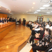 Los exámenes de conocimiento son administrados por la plataforma virtual del CIEJ, de forma presencial, en el salón auditorio del Palacio de Justicia de Asunción.