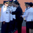 El presidente Horacio Cartes estuvo entregando la medalla del aeronáutico honor al mérito.