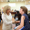 La presidenta de la Corte, doctora Alicia Pucheta de Correa saludó a los presentes.