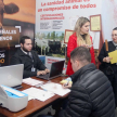 Los funcionarios realizan el trabajo del área registral y otros hacen un recorrido dentro del predio de la Expo.