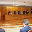 El secretario general de la Corte Suprema de Justicia, Gonzalo Sosa Nicoli, durante la lectura del acta correspondiente.