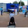 El telecentro se encuentra instalado en el predio del Palacio de Justicia de Caacupé.