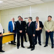 El ministro superintendente procedió a recorrer las instalaciones de la nueva sede.