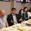 Del desayuno de trabajo participaron periodistas de medios de comunicación.