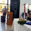 Momento artístico durante el acto de presentación. 