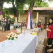 La ministra de la CSJ, doctora María Carolina Llanes, se dirigió a las madres y autoridades presentes, extendiendo sus felicitaciones a las mujeres por su día. 