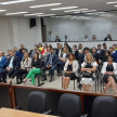 Acto realizado en la sala de juicios orales de San Juan Bautista.