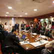 El encuentro tuvo lugar en la Sala del Pleno de la Corte Suprema de Justicia.