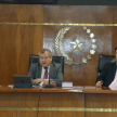 El director del Centro Internacional de Estudios Judiciales (CIEJ), abogado Imbert Mereles, acompañó al expositor durante el evento.