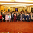 Ministros de la Corte Suprema de Justicia, comunidad jurídica y representantes de la sociedad civil en el Salón de Convenciones del Granados Park Hotel.