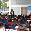 Lic. Mirian Adorno, directora de la Escuela agradeció la visita. 