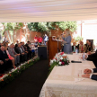 La presidenta del Colegio de Escribanos del Paraguay, Ana Manuela González Ramos, en su discurso de apertura.