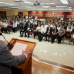 El acto de apertura comenzó con las palabras de bienvenida del ministro de la Corte Suprema de Justicia y encargado del CIEJ, doctor Antonio Fretes.