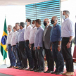 Ceremonia de colocación de la piedra fundamental para la construcción del Puente de la Bioceánica Paraguay – Brasil.