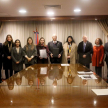 La rúbrica del convenio de cooperación tuvo lugar en la Sala del Pleno de la Corte Suprema de Justicia.