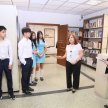 Finalizada la charla, alumnos y docentes del colegio visitaron el Museo de la Justicia, Centro de Documentación y Archivo para la Defensa de los Derechos Humanos.