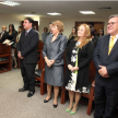 La Sala de Conferencias del octavo piso de la torre Norte fue sede del juramento.