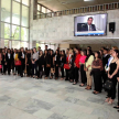 Estudiantes recorrieron las instalaciones de la Corte Suprema de Justicia.