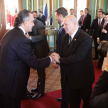 Saludo protocolar del presidente de la Corte con Juan Snead, Embajador Extraordinario y Plenipotenciario de la República del Paraguay ante el Reino Unido de Gran Bretaña e Irlanda del Norte.