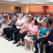 Los beneficiarios del Programa de Retiro Voluntario y sus familiares estuvieron presentes en la ceremonia.