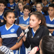 Participación activa en el taller educativo tuvieron los alumnos.