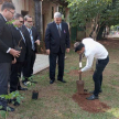 La actividad de arborización comenzó a las 13:30 horas, contando con la participación de representantes del ámbito judicial y local.