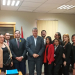 Estudiantes del segundo y tercer año de la carrera de Derecho de la Universidad Autónoma San Sebastián de la sede de Atyrá.