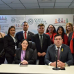 Los alumnos fueron recibidos por el presidente de la XIII Circunscripción Judicial de Cordillera, doctor Carlos Cabriza Ríos.