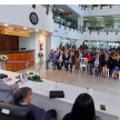 Entrega de placas de distinción y gratitud al presidente de la CSJ y ministro superintendente, Antonio Fretes, a los ministros Manuel Ramírez Candia y César Diesel, y al senador Fernando Silva Facetti. 