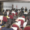 Durante la jornada los estudiantes charlaron con la coordinadora del museo, Rosa Palau, y con la historiadora Margarita Durán Estragó.