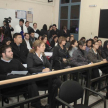 Los futuros abogados mostraron mucho interés durante la charla.