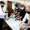 Entrega de libros a la Biblioteca del Poder Judicial