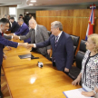 La presidenta y el vicepresidente del Jurado de Enjuiciamiento de Magistrados (JEM), Alicia Pucheta y Enrique Berni, también participaron del acto.