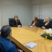 Los universitarios fueron recibidos por la presidenta del Consejo de Administración.