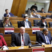 El vicepresidente segundo, Manuel Ramírez Candia, y los ministros doctores César Diesel y Carolina Llanes también asistieron ante la Comisión Bicameral del Congreso.