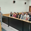 En la Sala de Juicios Orales fueron recibidos por la doctora Rosa Beatriz Yambay Giret, presidenta de la Circunscripción Judicial de Cordillera.