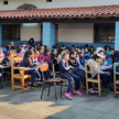 Participaron de la actividad cerca de 300 alumnos del tercero al séptimo grado, divididos en dos grupos; niños/as y adolescentes.